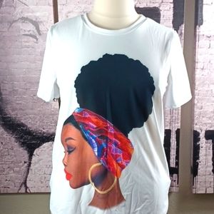 Black Woman w/ Afro Pufff Top